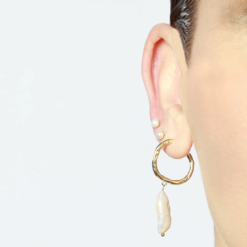 Adeline Gold Plated Pearl Earrings