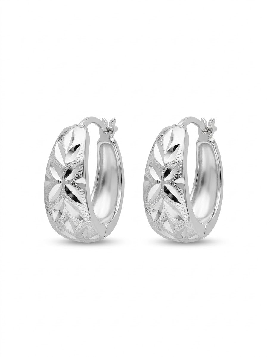 Astrid Sterling Silver Hoop Earrings