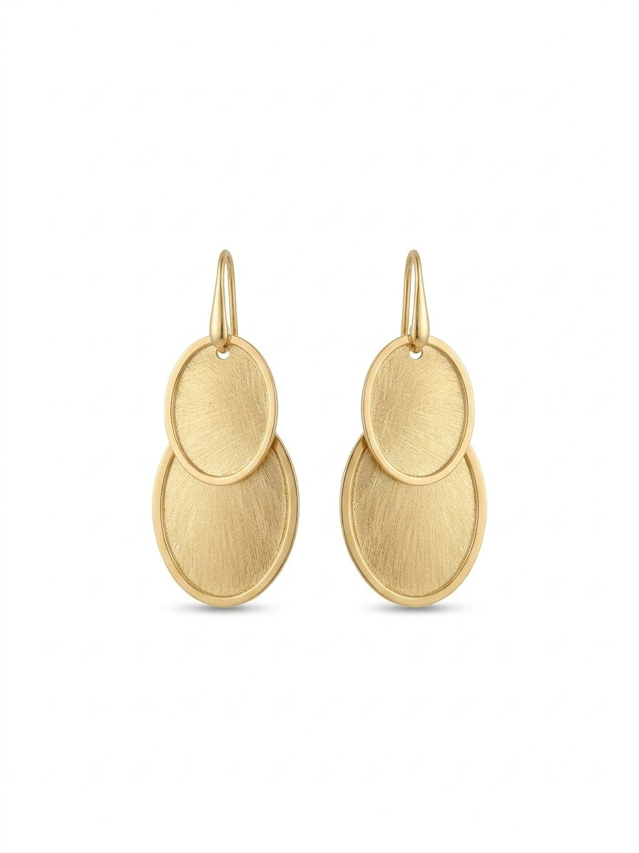 Kelcey Gold Plated Drop Earrings