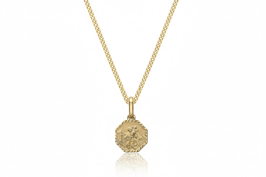 9ct Saint Christopher Necklace