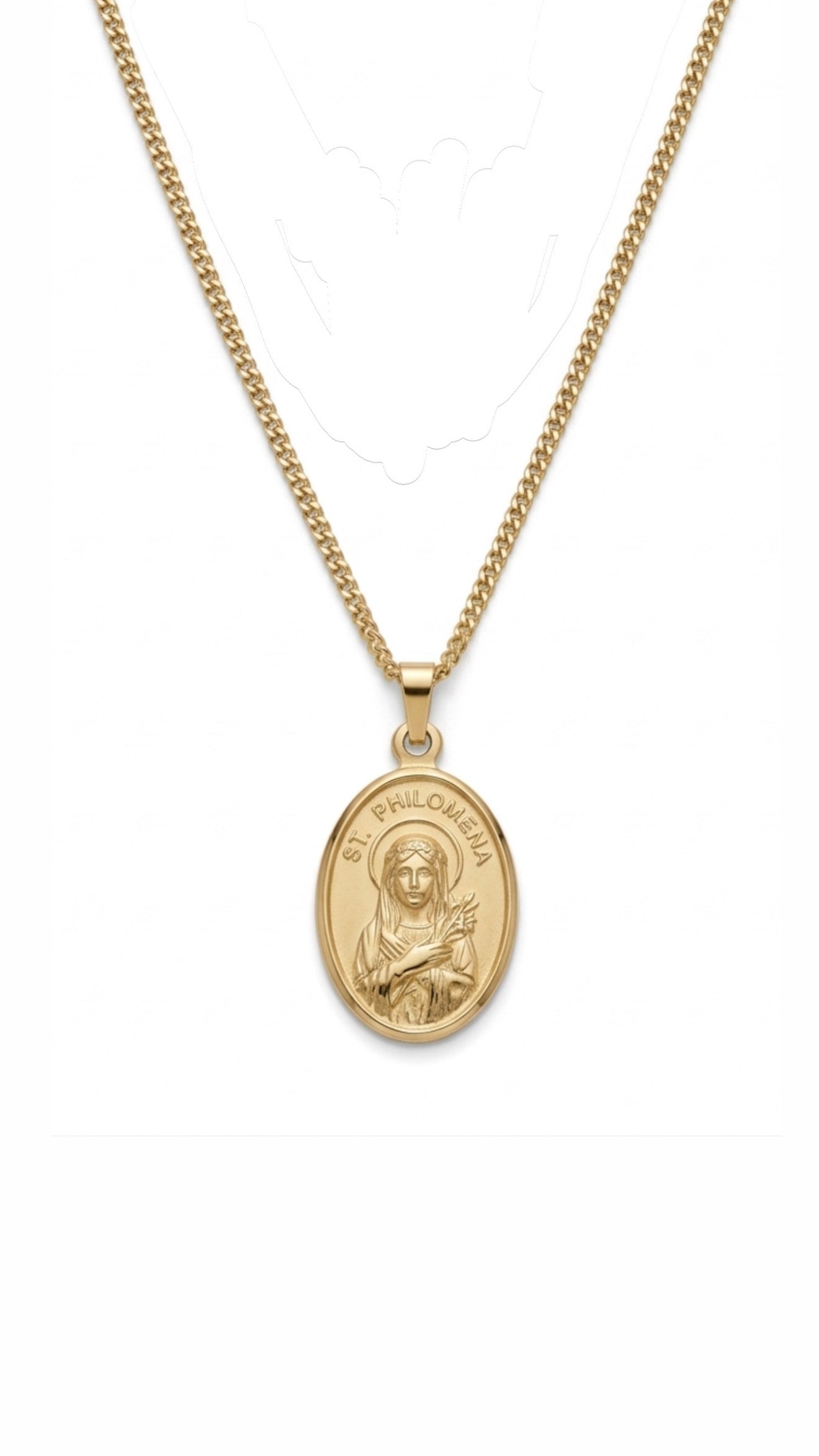 9ct St Philomena Necklace