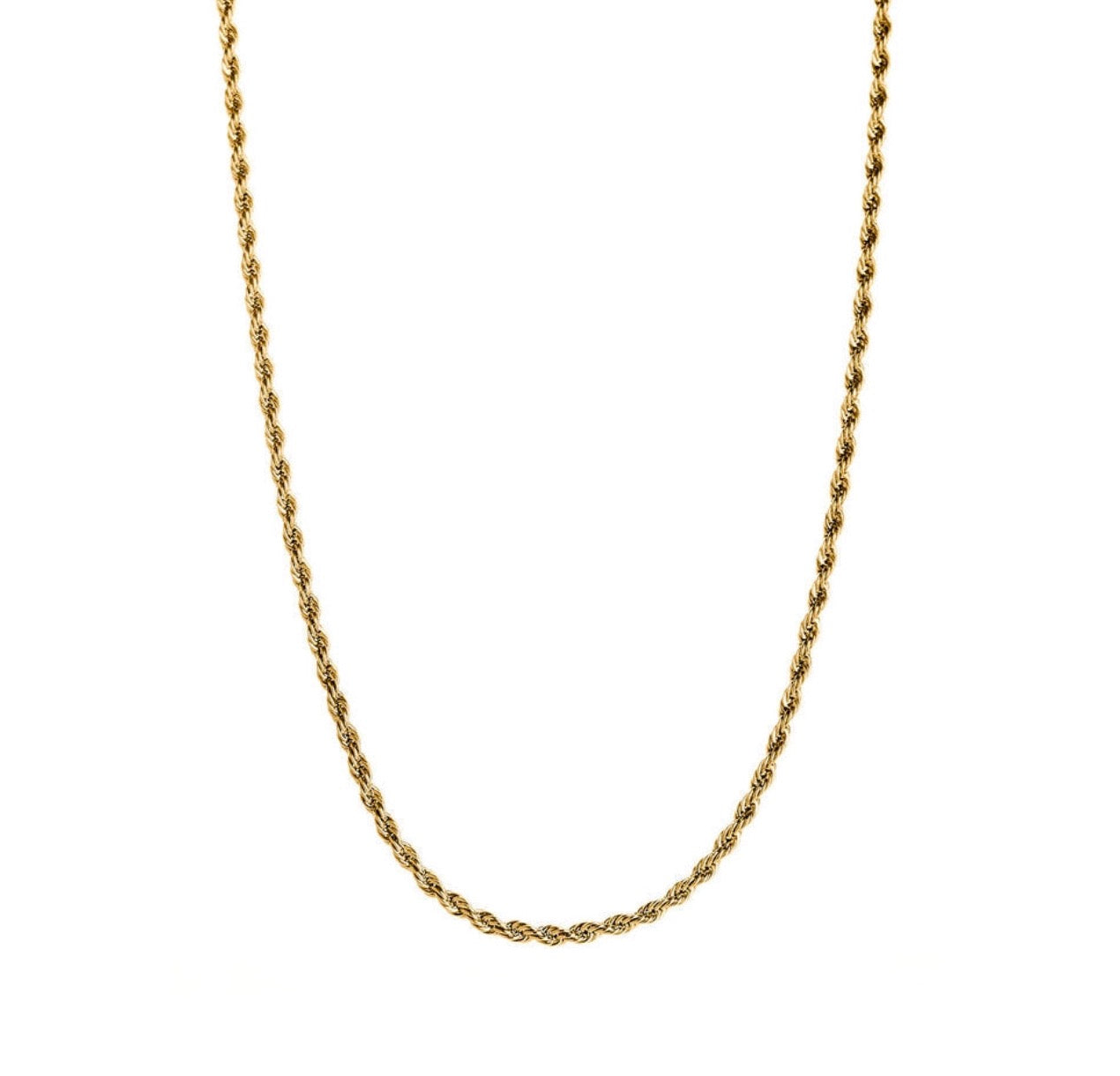 9ct Gold Small Rope Necklace