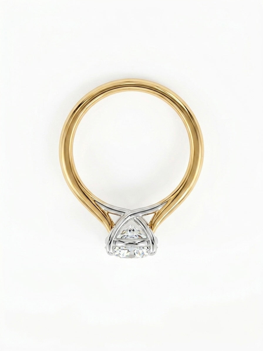1.5ct 18ct Yellow Gold Lab Diamond Ring