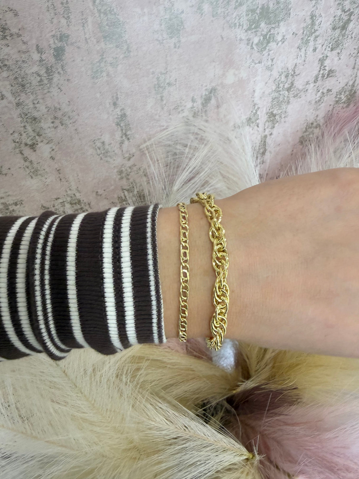 Kennedy Gold Plated Linked Bracelet