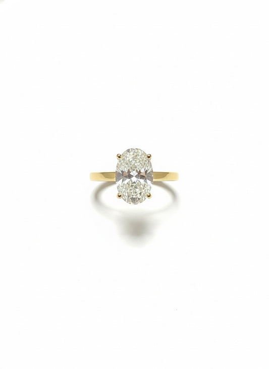 2ct Lab Diamond Oval Ring