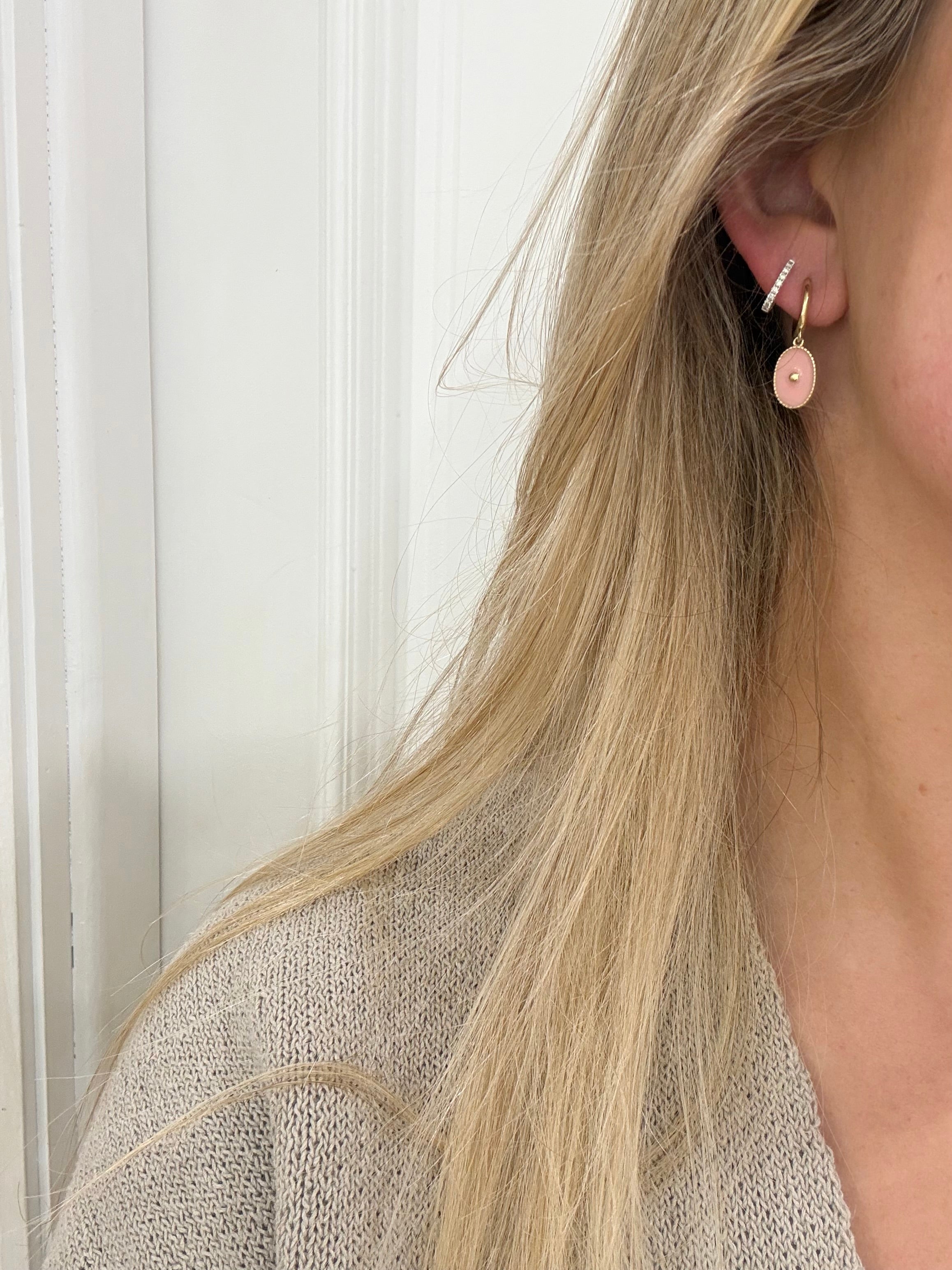 Nora Gold Plated Enamel Earrings