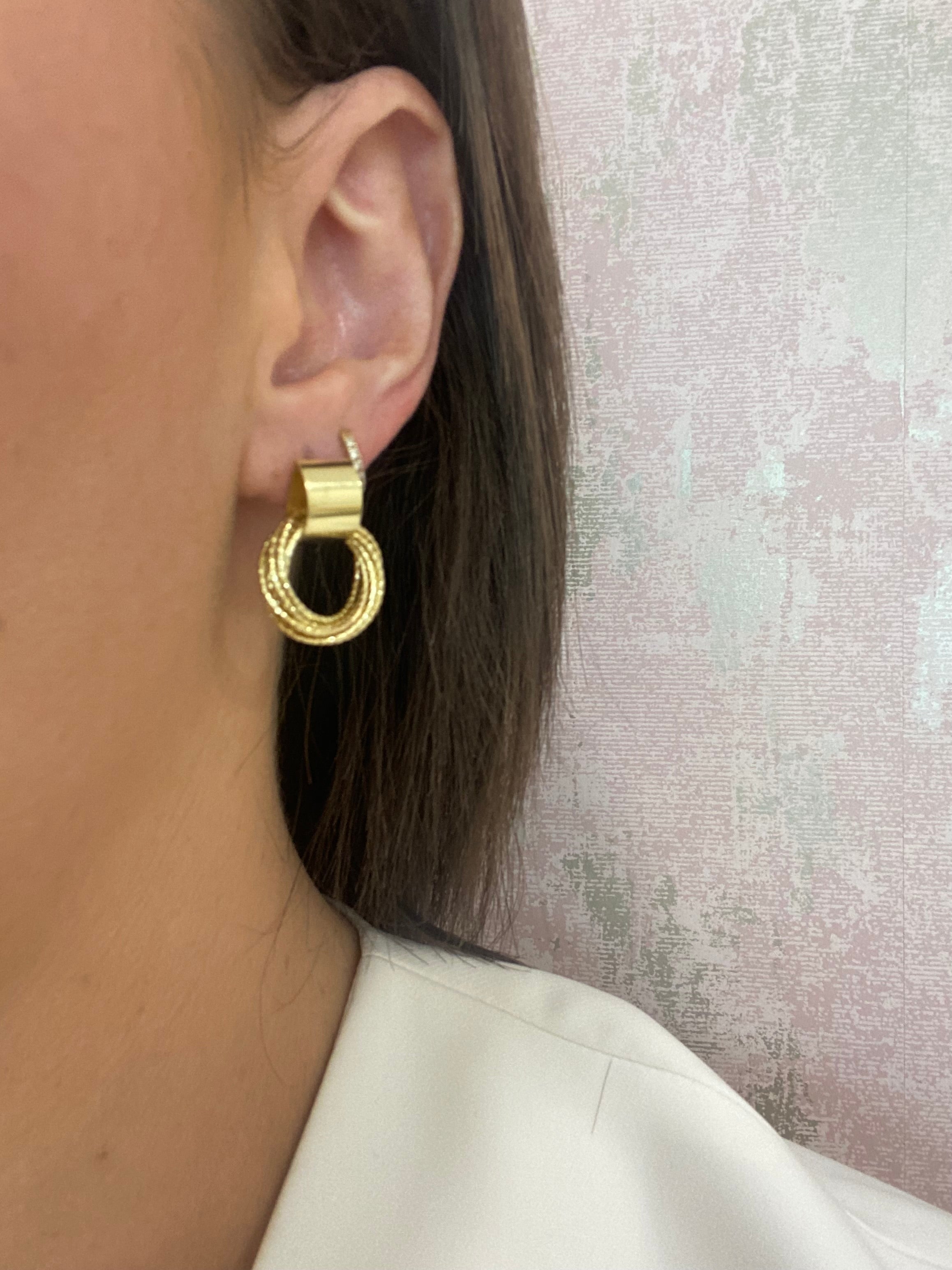 Ronnie Gold Plated Drop Earrings