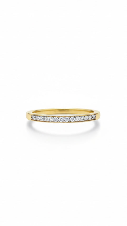 9ct Diamond Half Eternity Ring