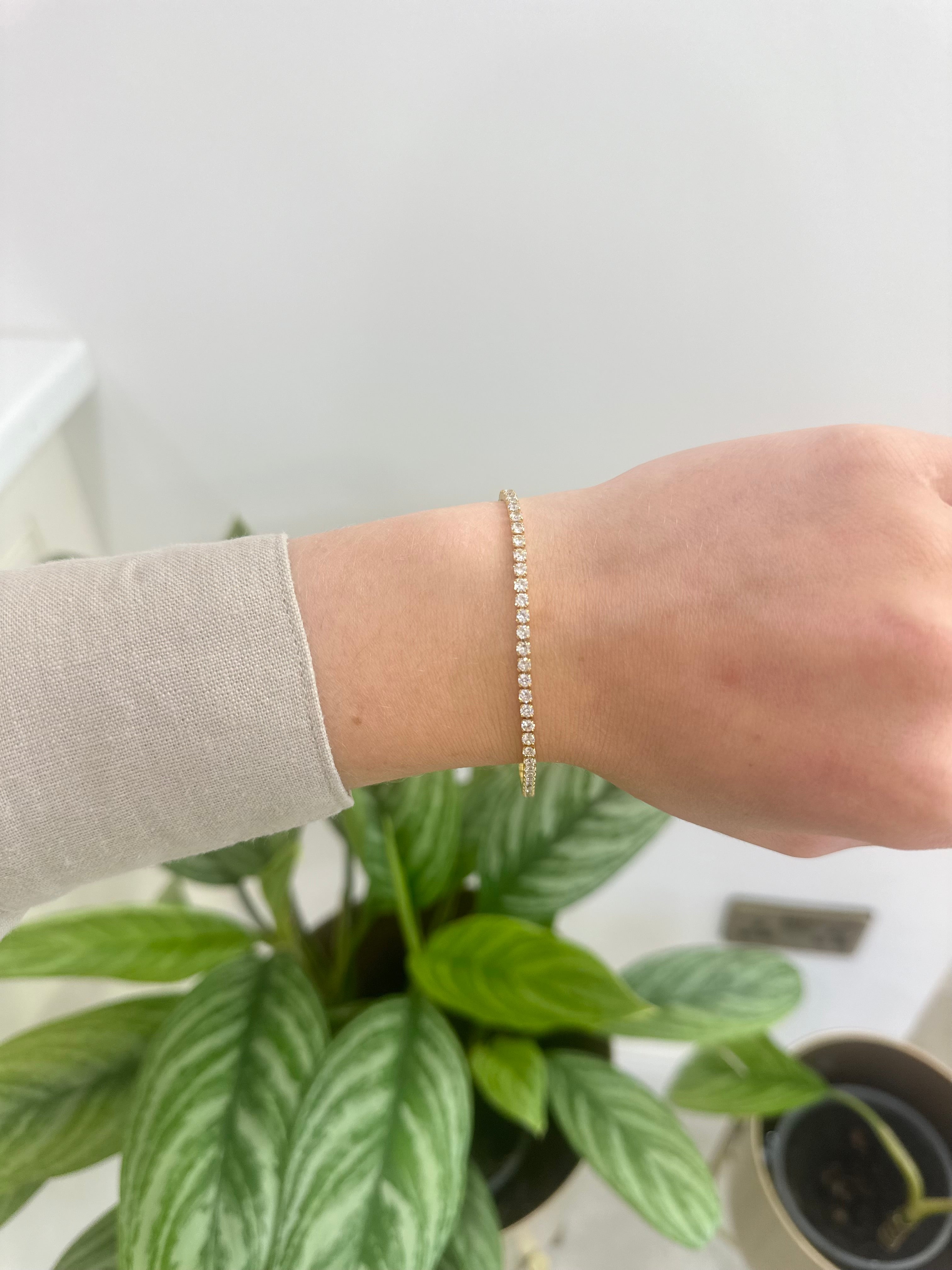 Gold Plated Tennis Bracelet