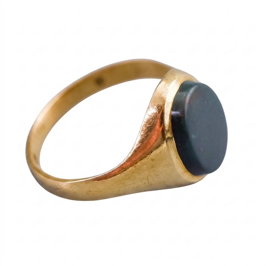 9ct Gold Bloodstone Signet Ring