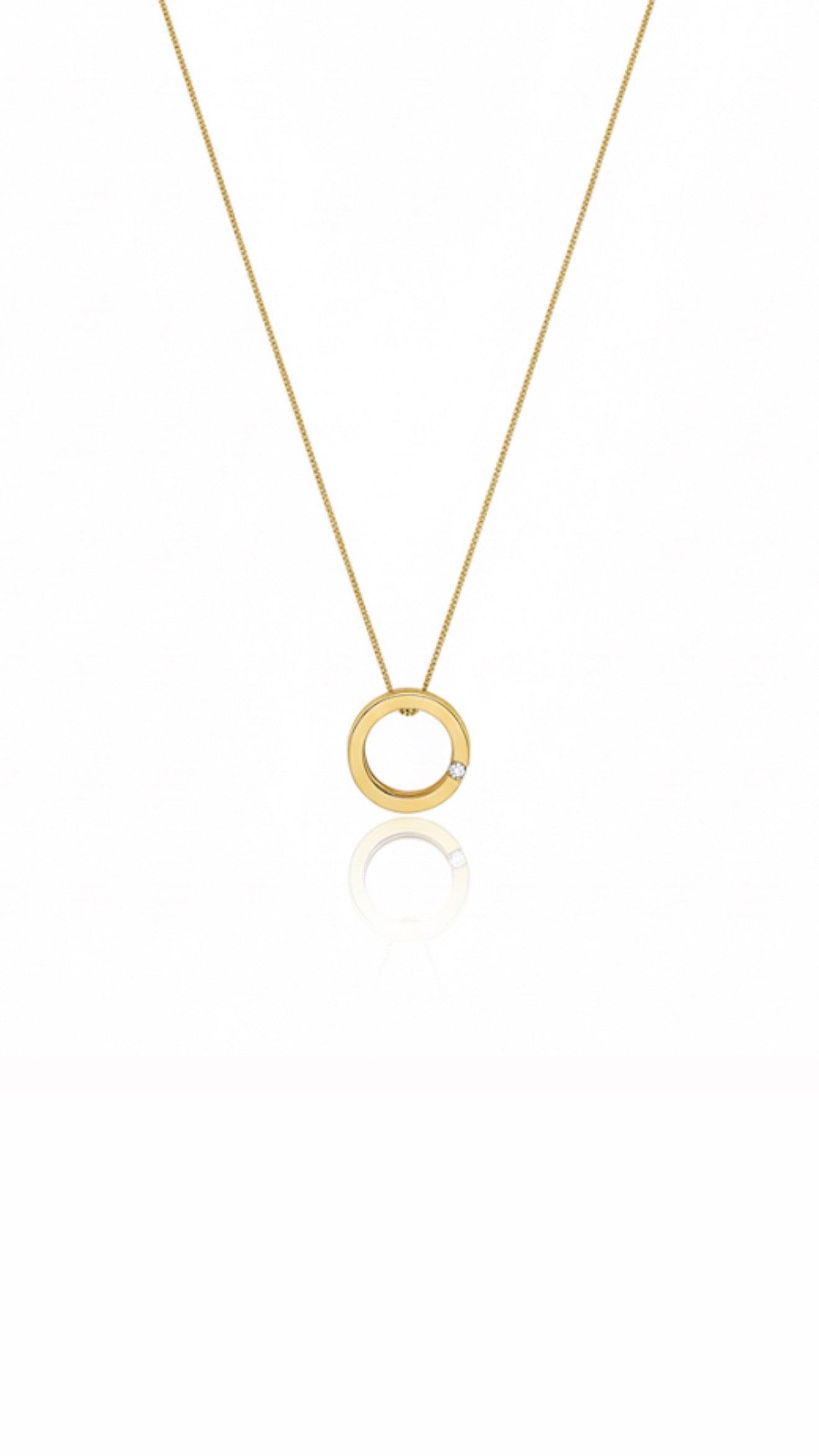 Diamond Circle Necklace