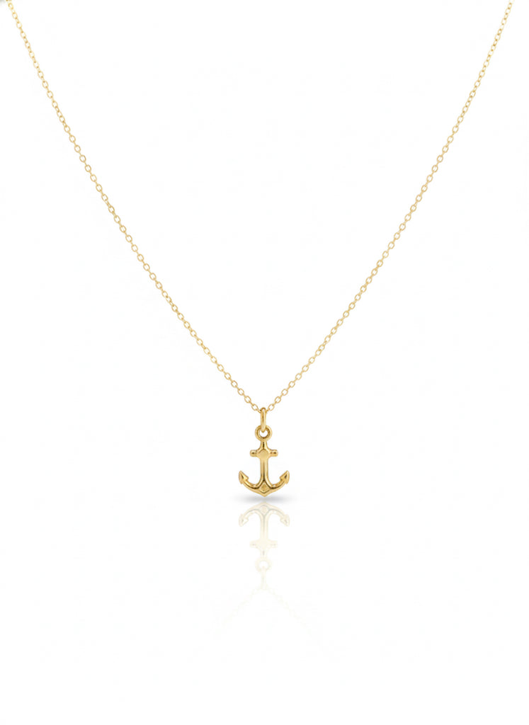9ct Gold Anchor Necklace