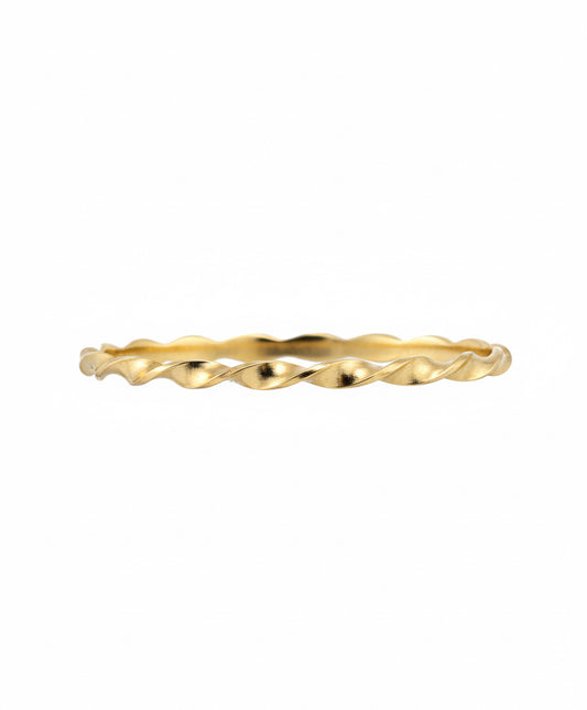 9ct Gold Twist Bangle