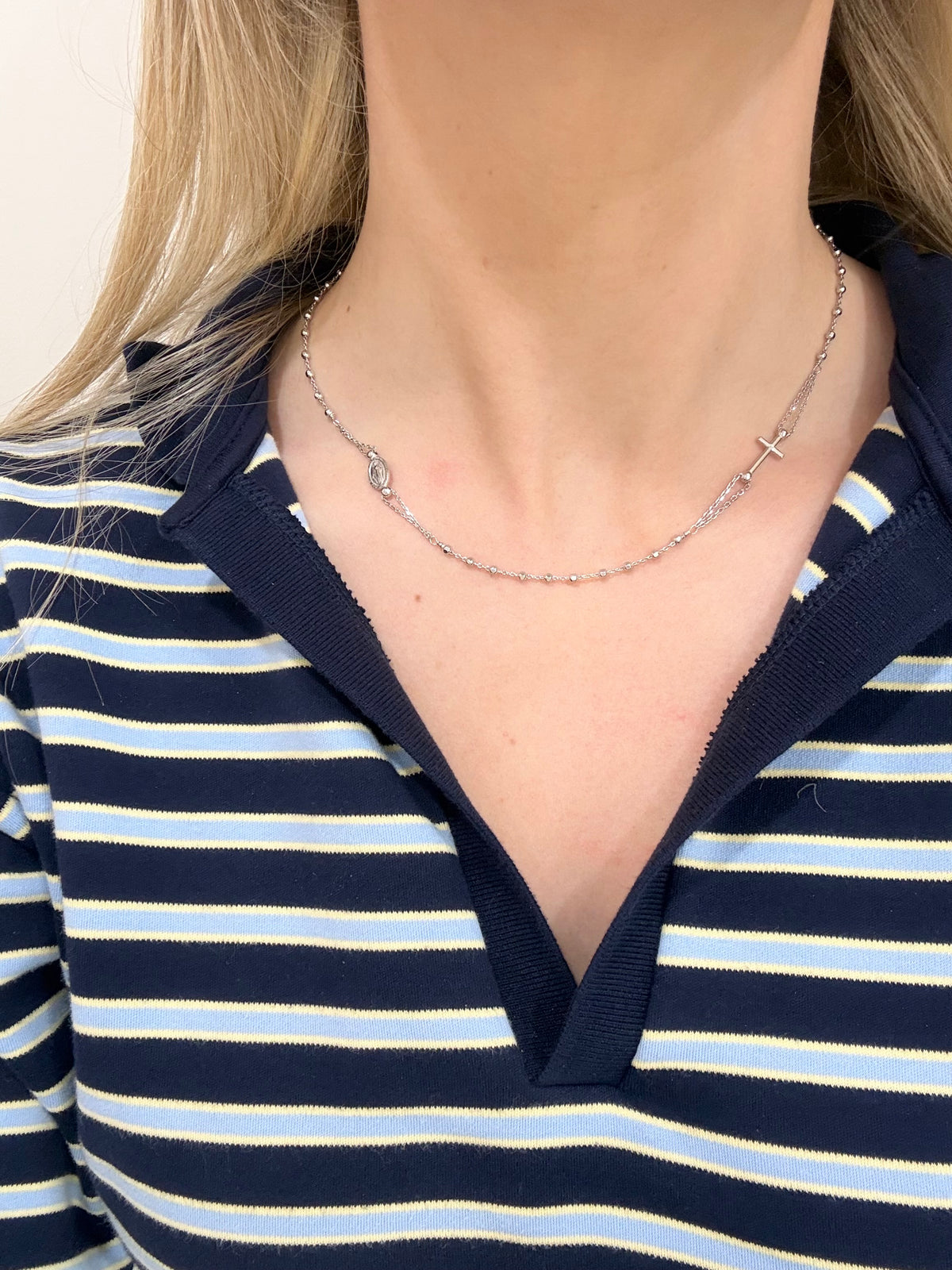 Caoimhe Sterling Silver Holy Necklace
