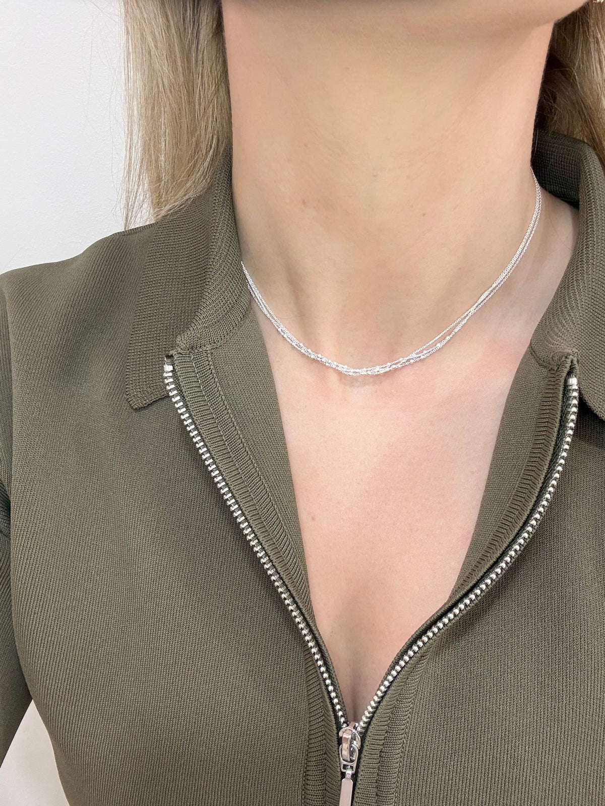 Juilet Sterling Silver Layered Necklace