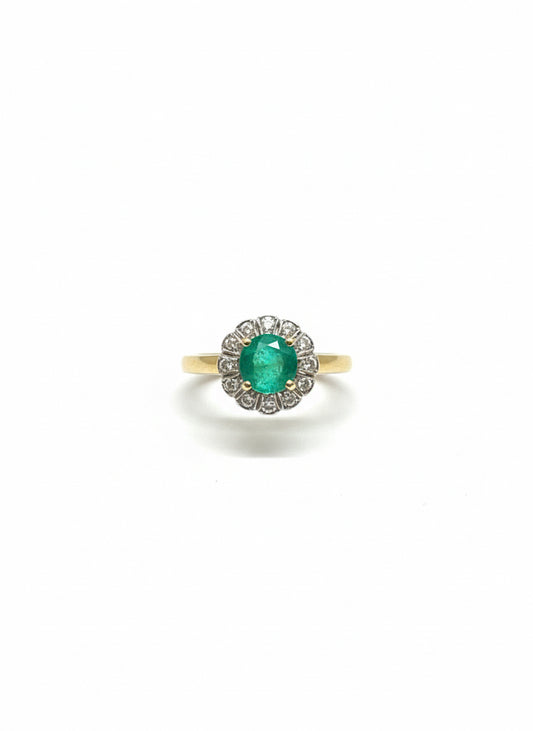 Emerald & Diamond Ring