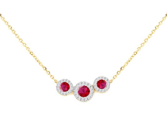 Ruby & Diamond Necklace