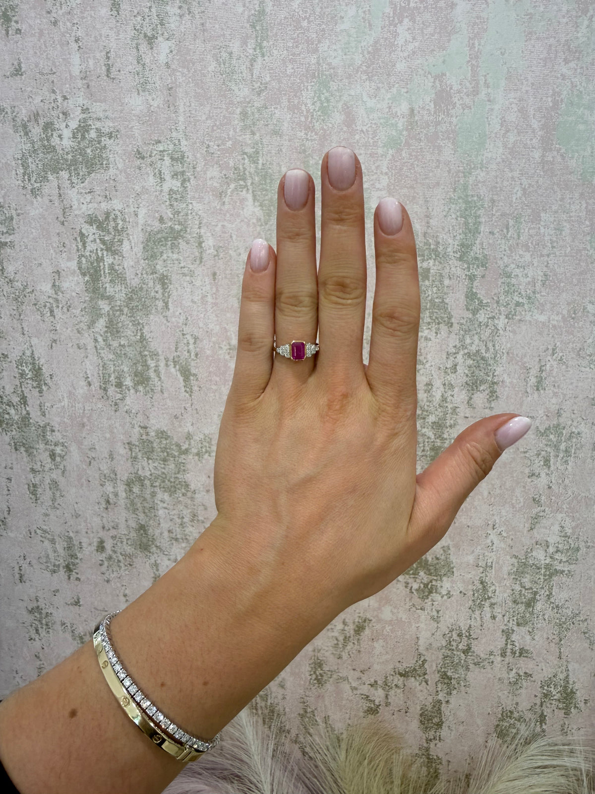 9ct Gold Ruby & Diamond Ring