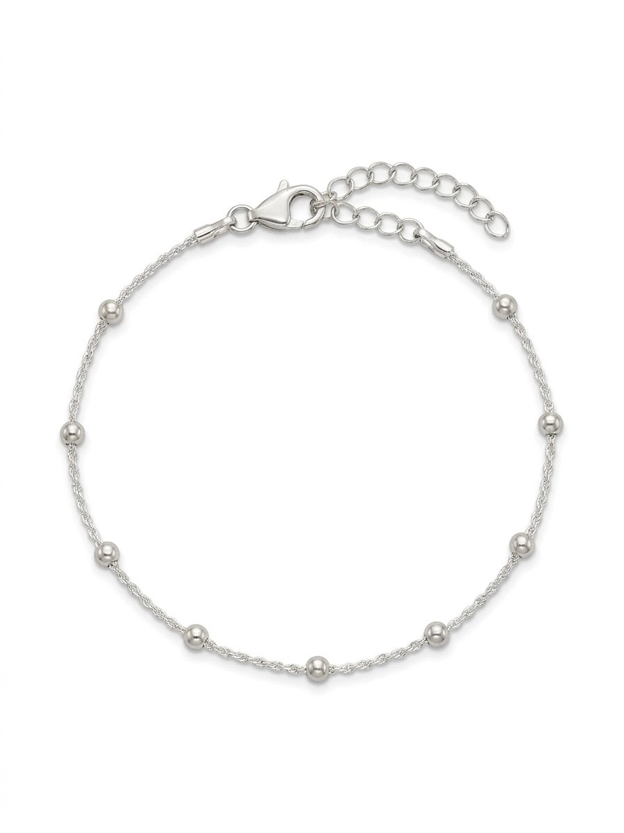 Silver Popcorn Bracelet