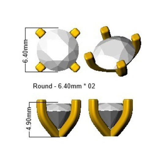 9ct White Gold 2.00ct Lab Diamond Stud Earrings