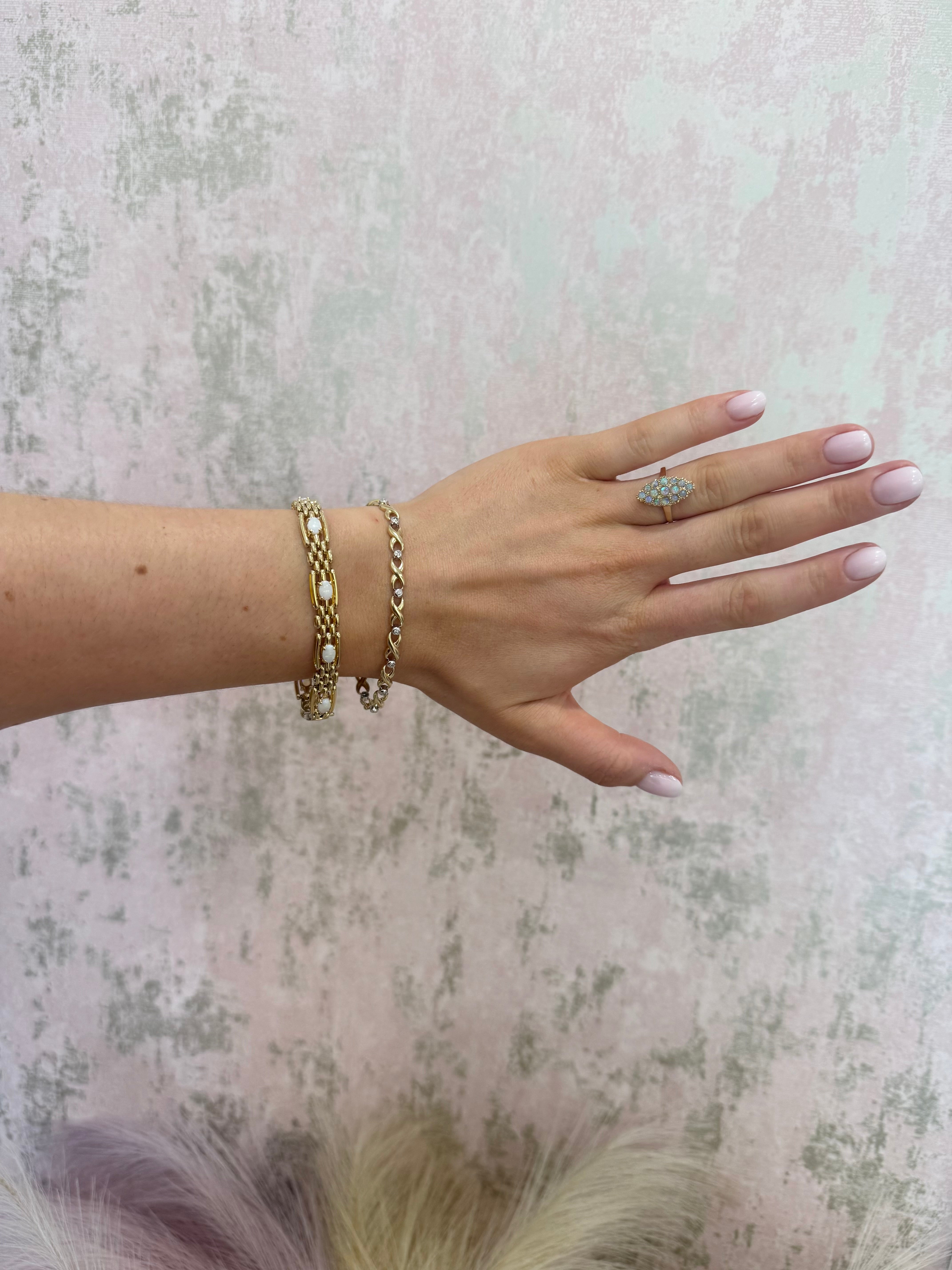 9ct Gold Diamond Bracelet