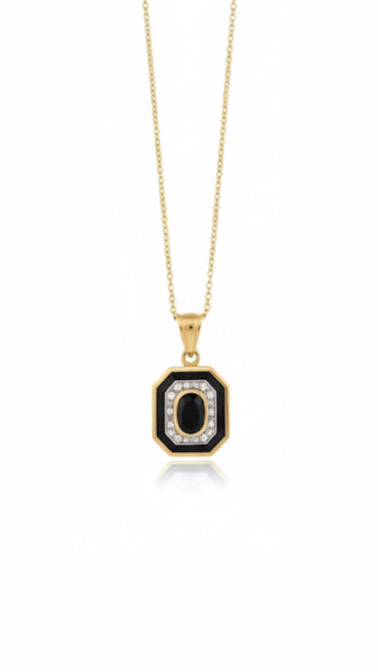 9ct Sapphire & Diamond Necklace