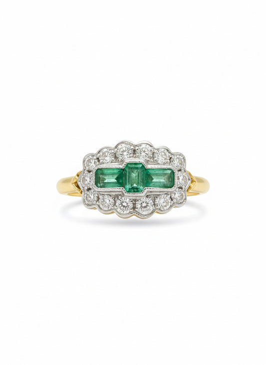 Emerald & Diamond Ring