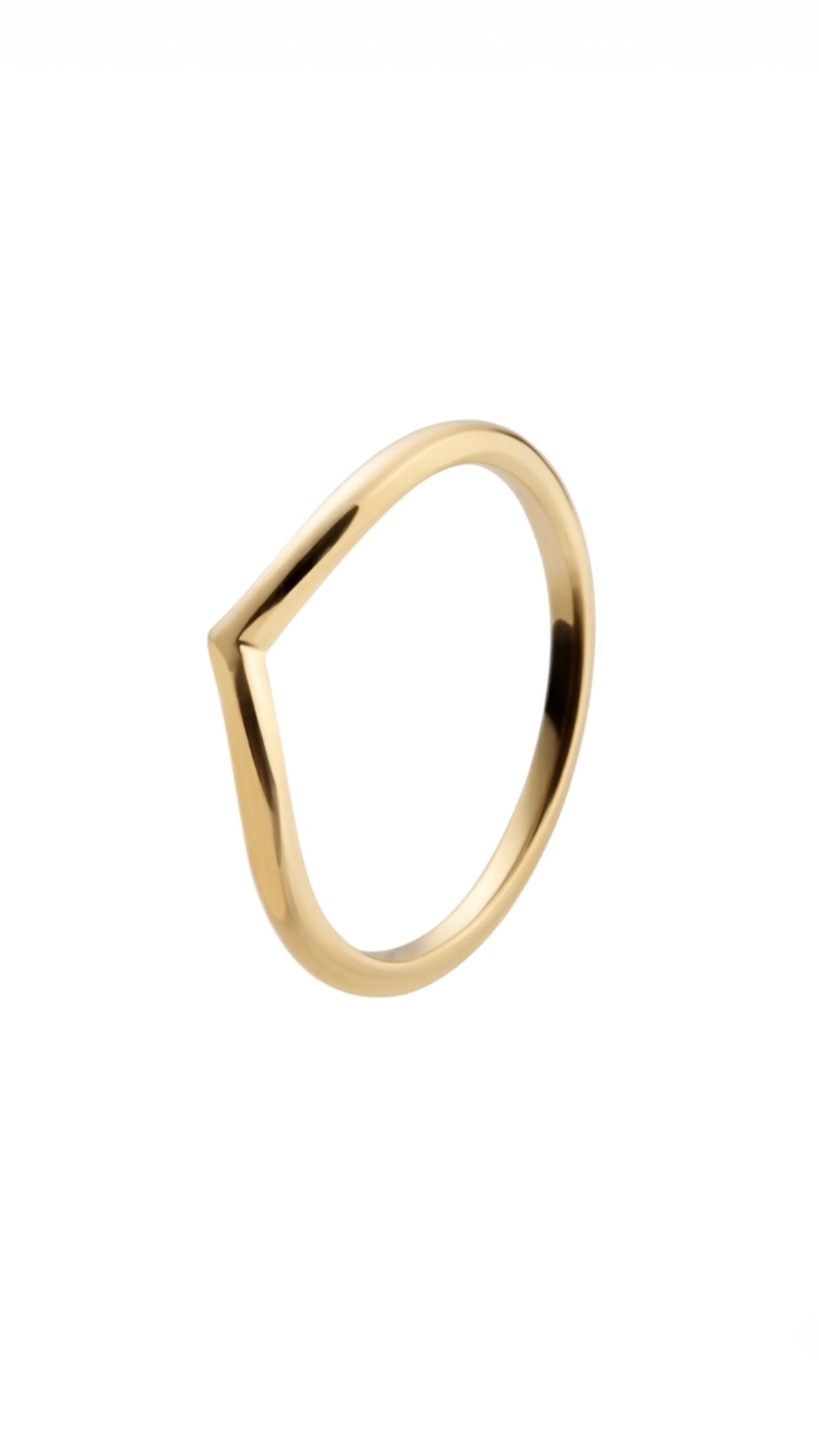 Gold Wishbone Ring