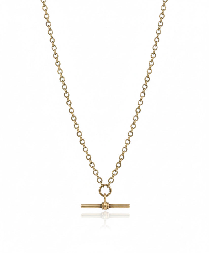 9ct Gold T Bar Necklace