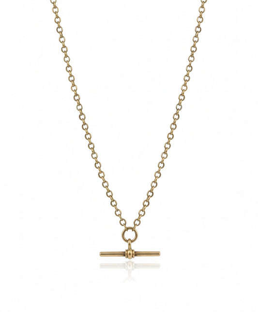 9ct Gold T Bar Necklace