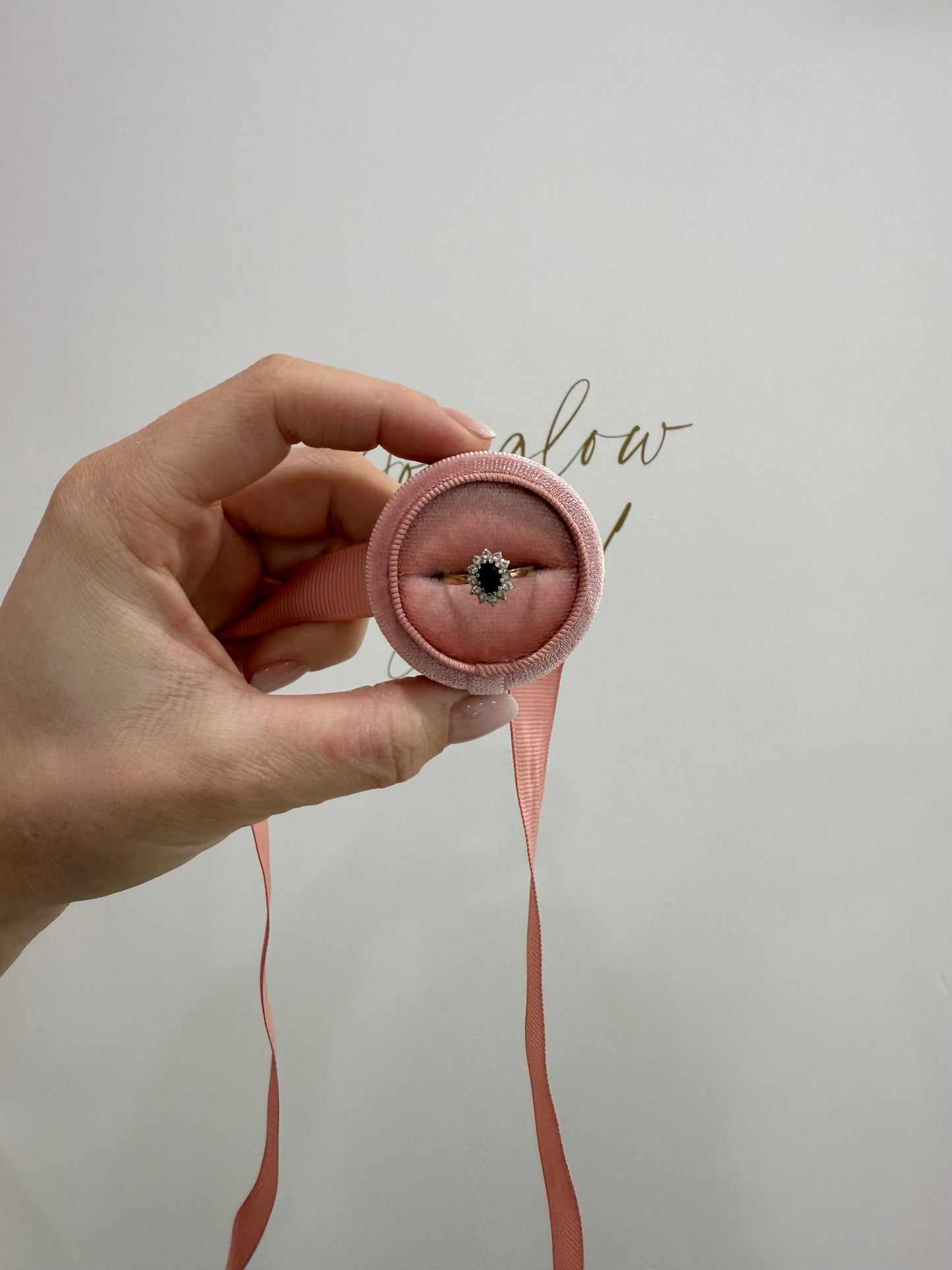 9ct Gold Sapphire & CZ Ring