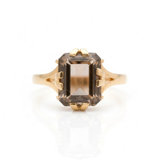 9ct Gold Smokey Quartz Ring