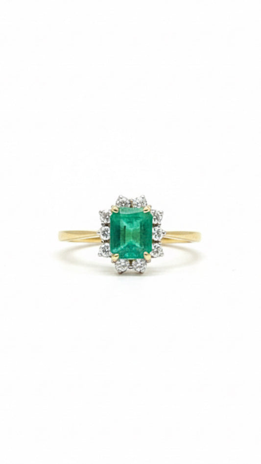 Emerald & Diamond Ring