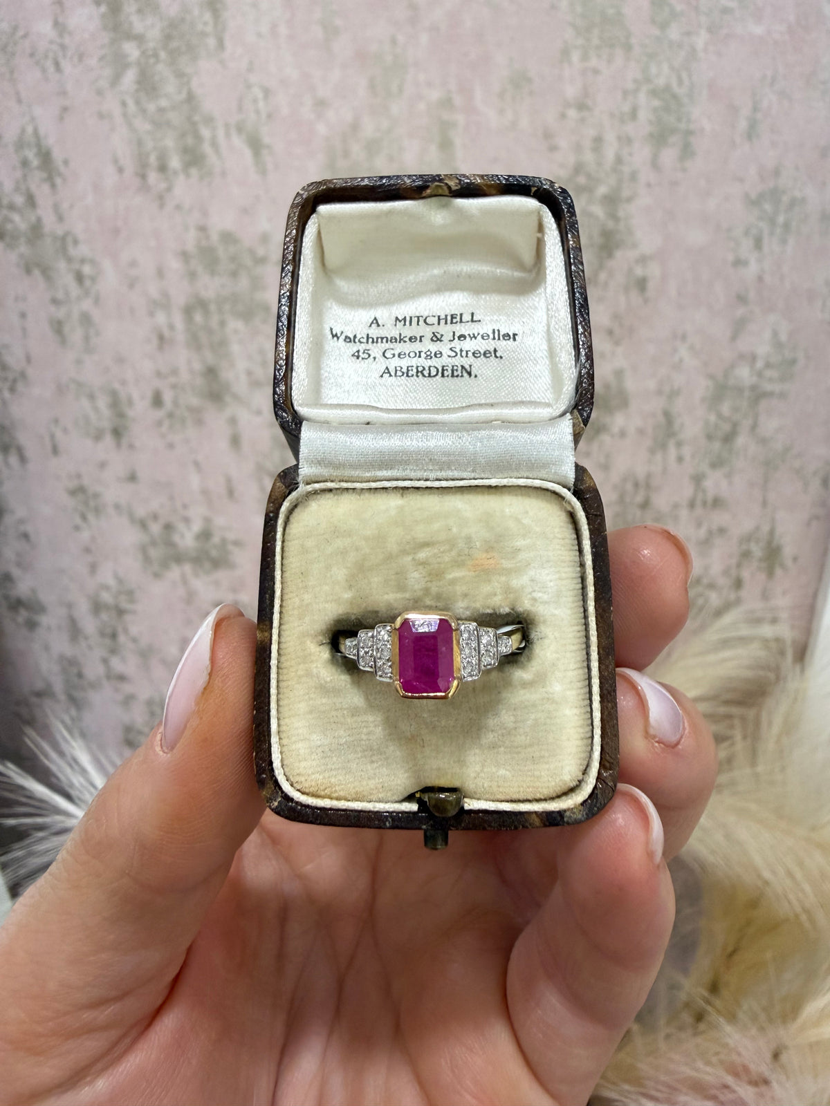 9ct Gold Ruby & Diamond Ring