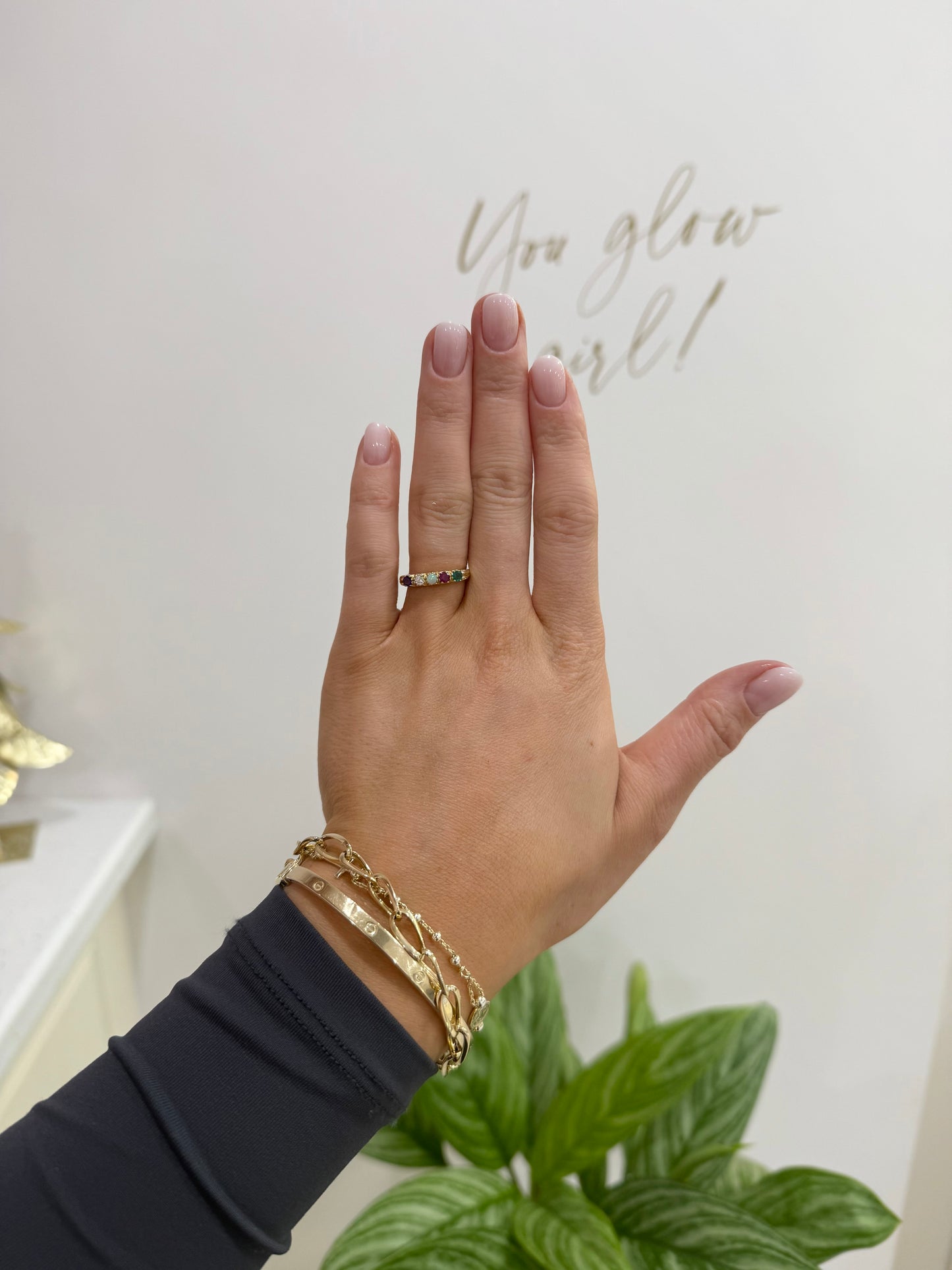 9ct Multi Coloured Diamond Ring