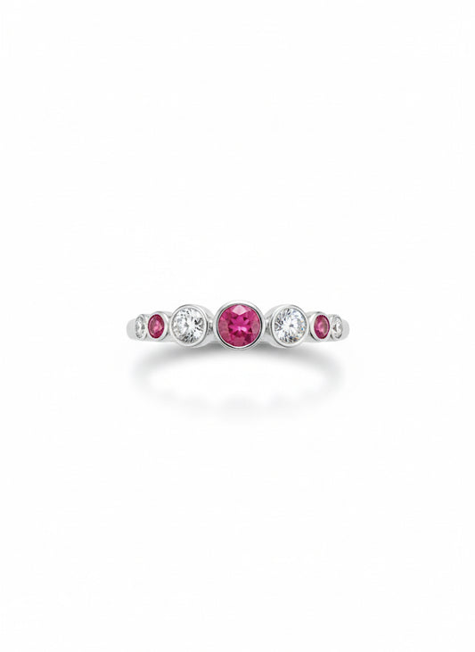 18ct Ruby & Diamond Ring