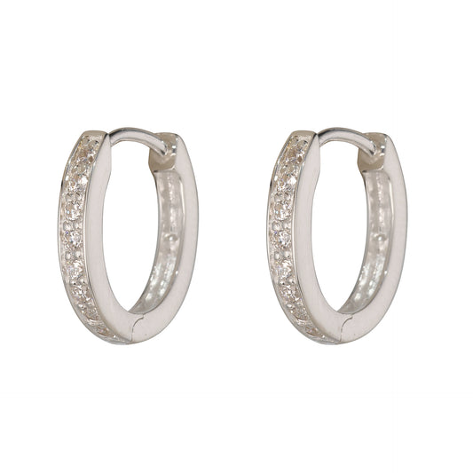 Jacqueline Silver Hoop
