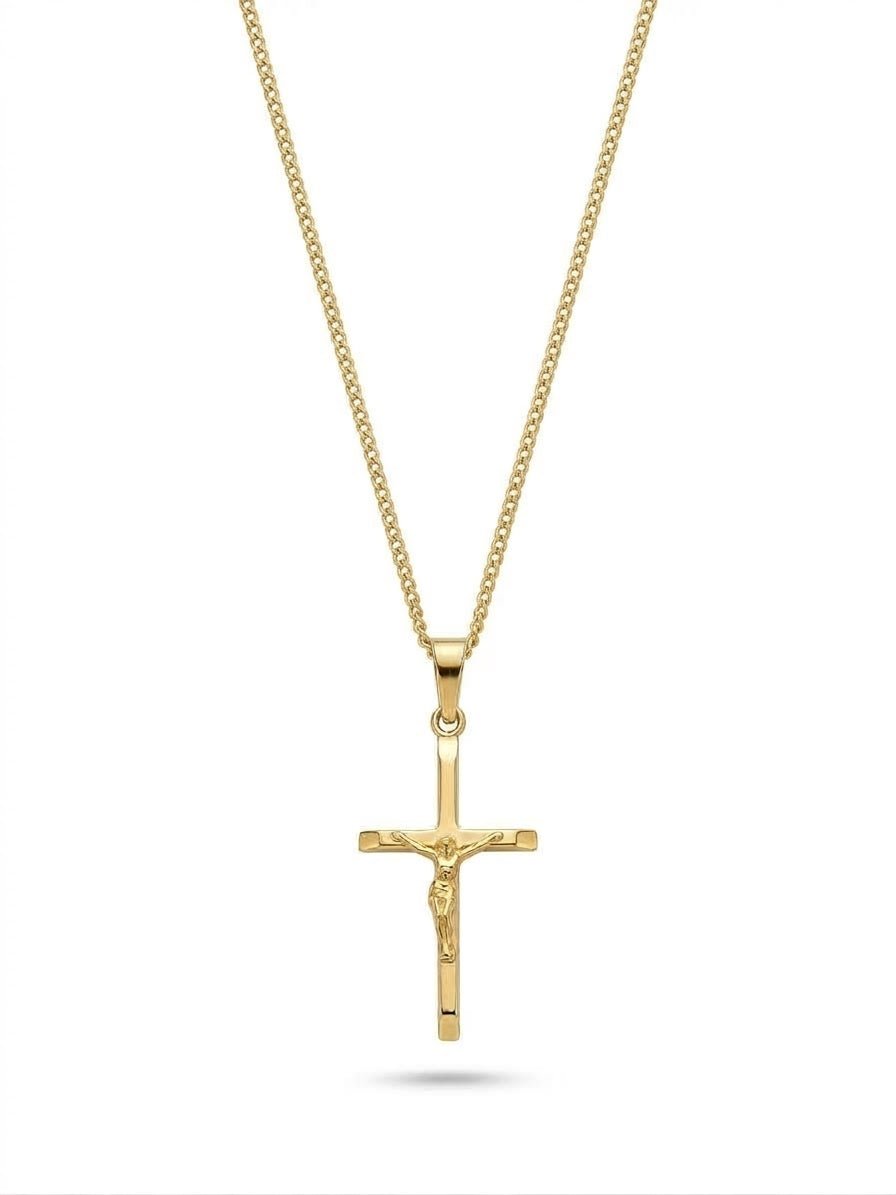 9ct Gold Crucifix Necklace