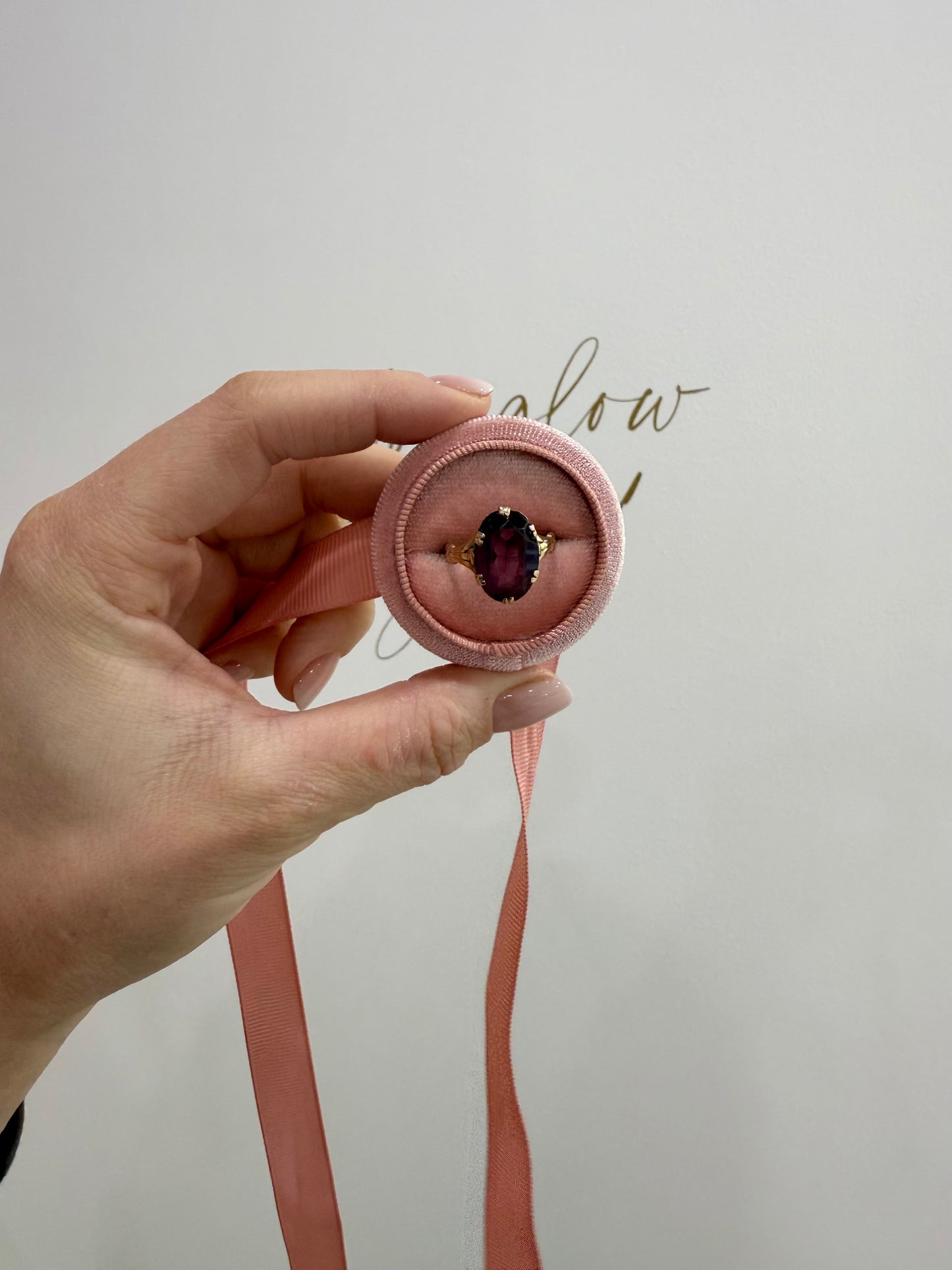 9ct Gold Antique Amethyst Ring