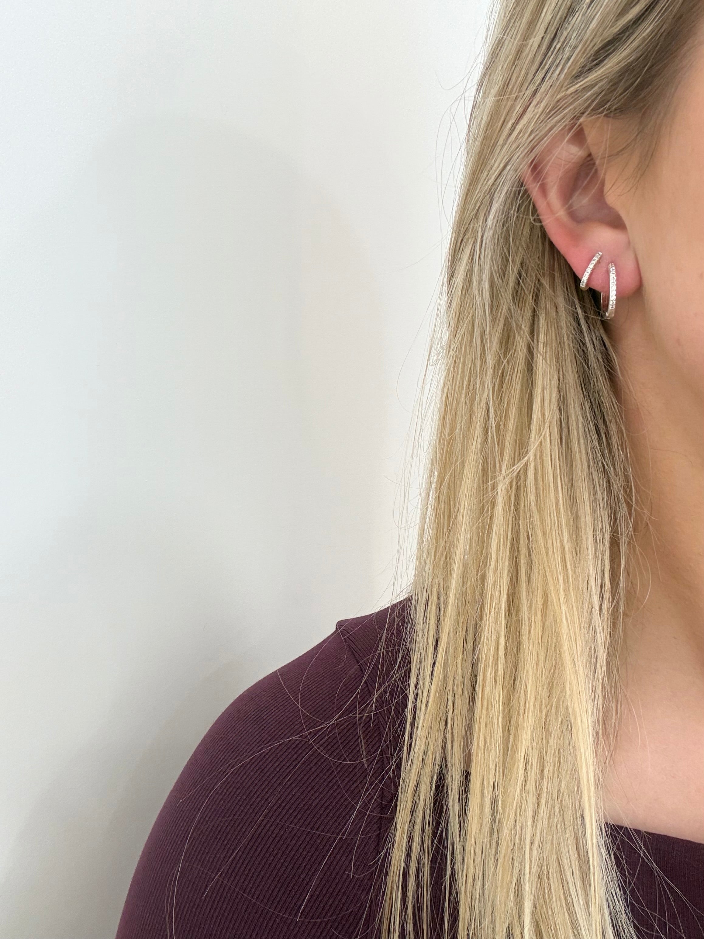Donna Silver Hoops