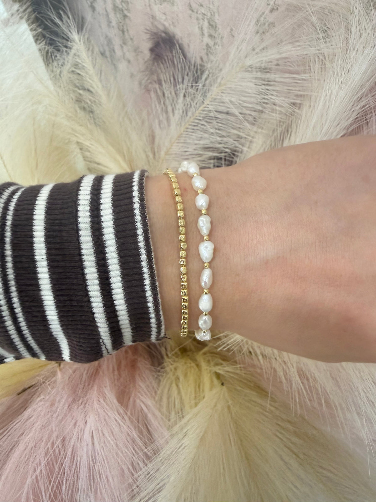 Elodie Gold Pated Bracelet