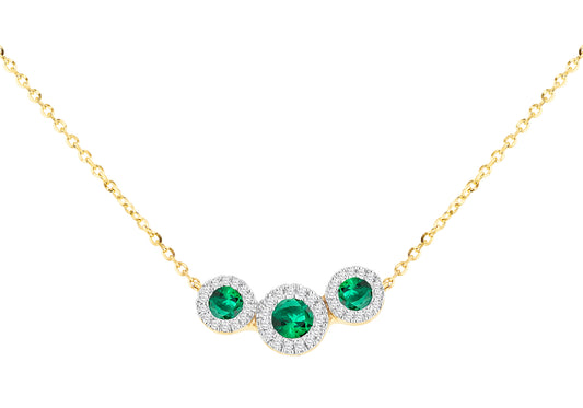 Emerald & Diamond Necklace
