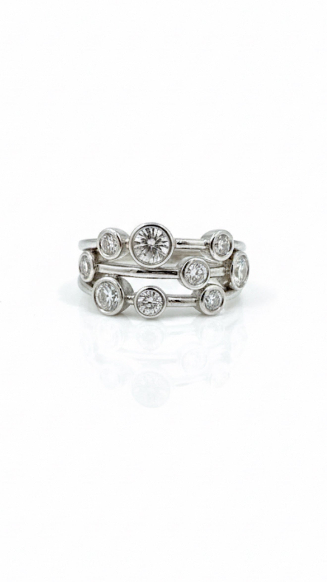 Cross Style Diamond Ring