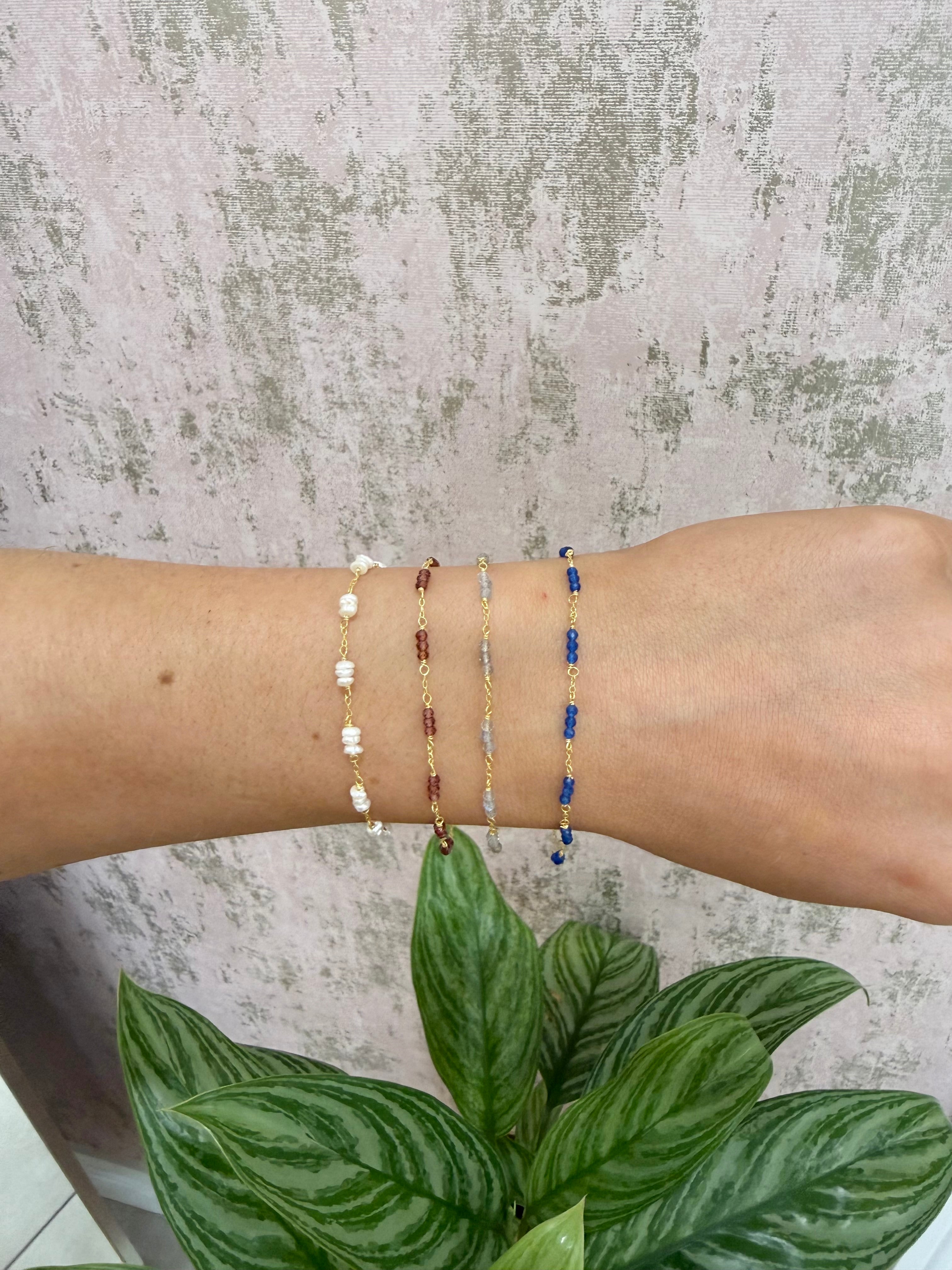 Grace Gold Plated Coloured Bracelet