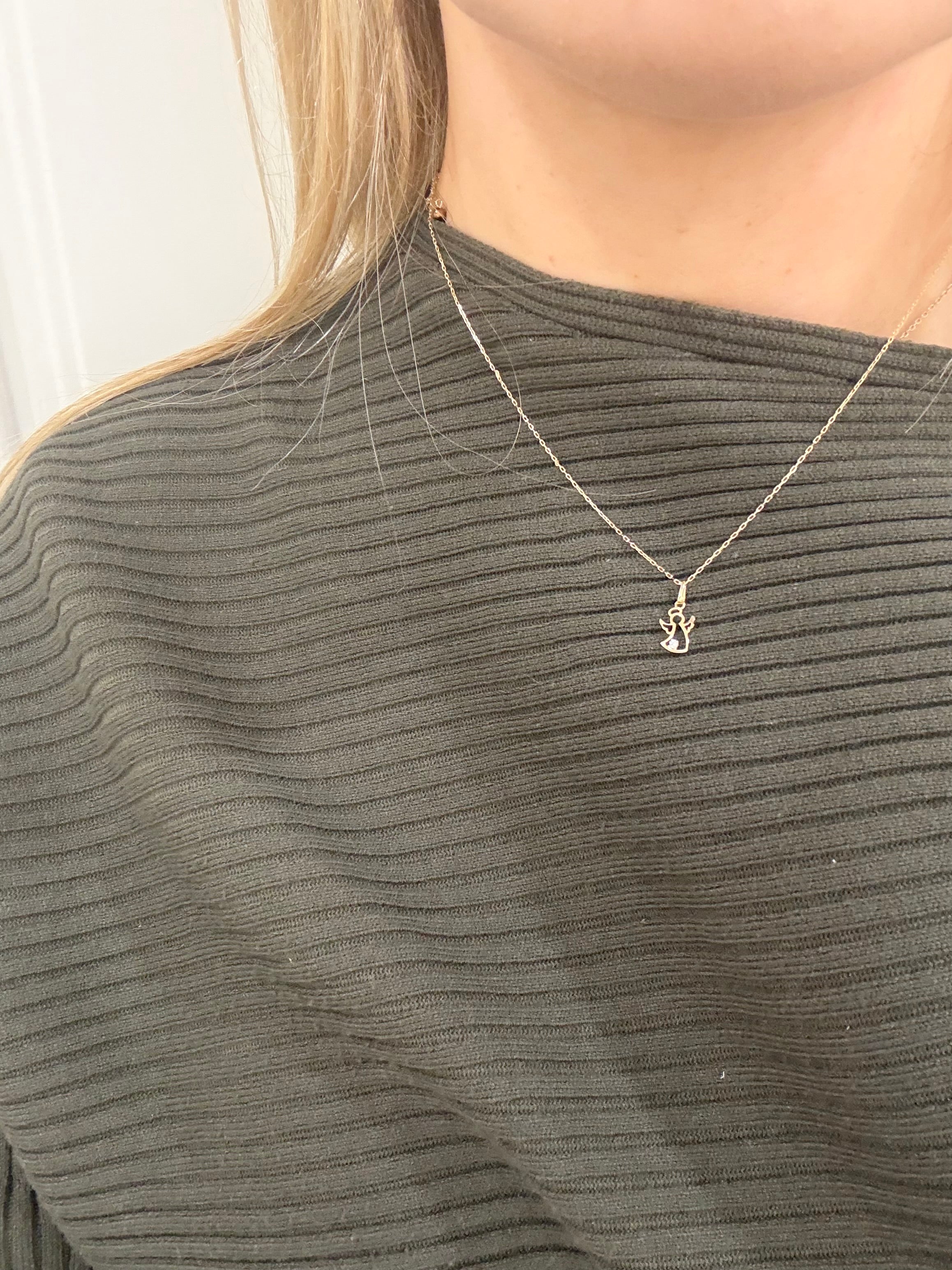 9ct Gold Angel Necklace