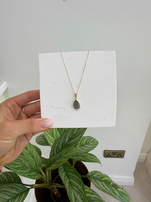 Mila Quartz & Diamond Necklace
