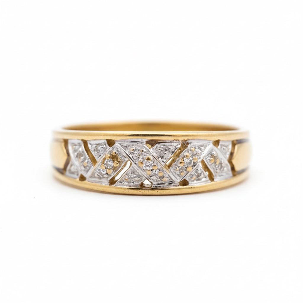 9ct Gold Diamond Cluster Ring