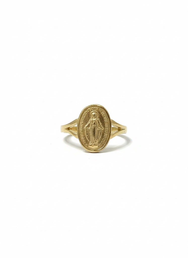 9ct Miraculous Medal Ring