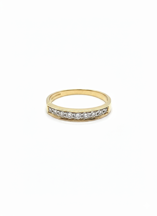 9ct Gold Diamond Band