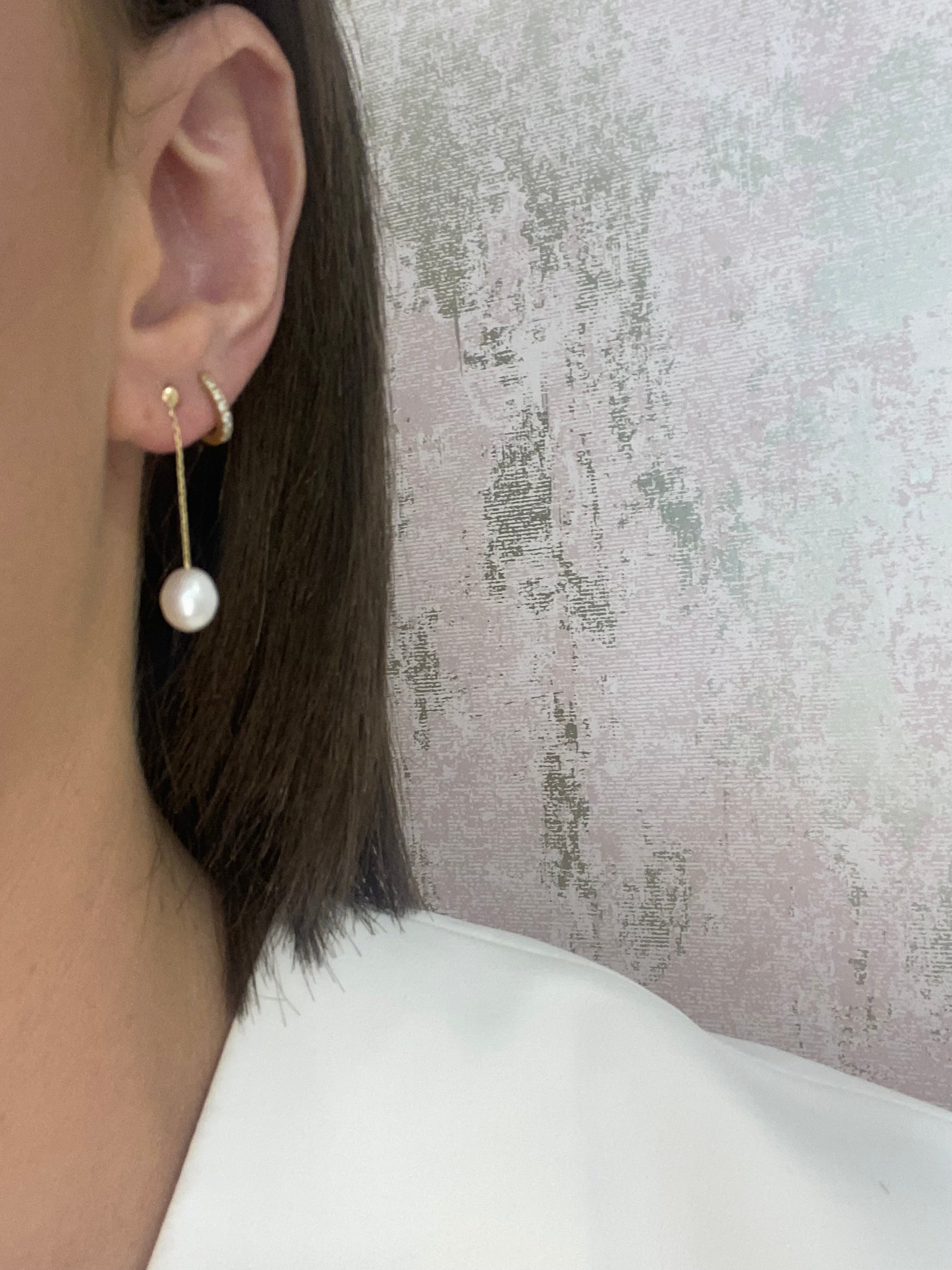 9ct Gold Jess Pearl Earrings